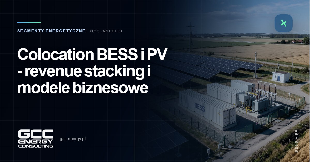 Colocation BESS i PV – revenue stacking i modele biznesowe