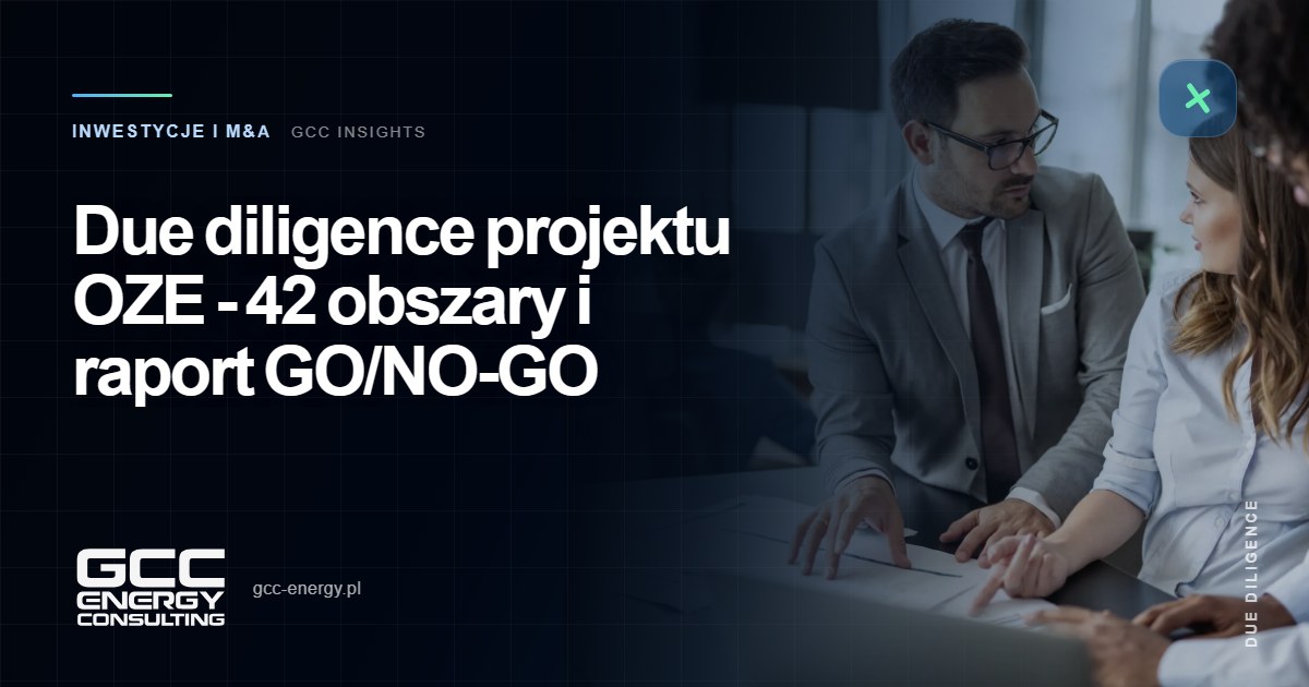 Due diligence projektu OZE – 42 obszary do sprawdzenia