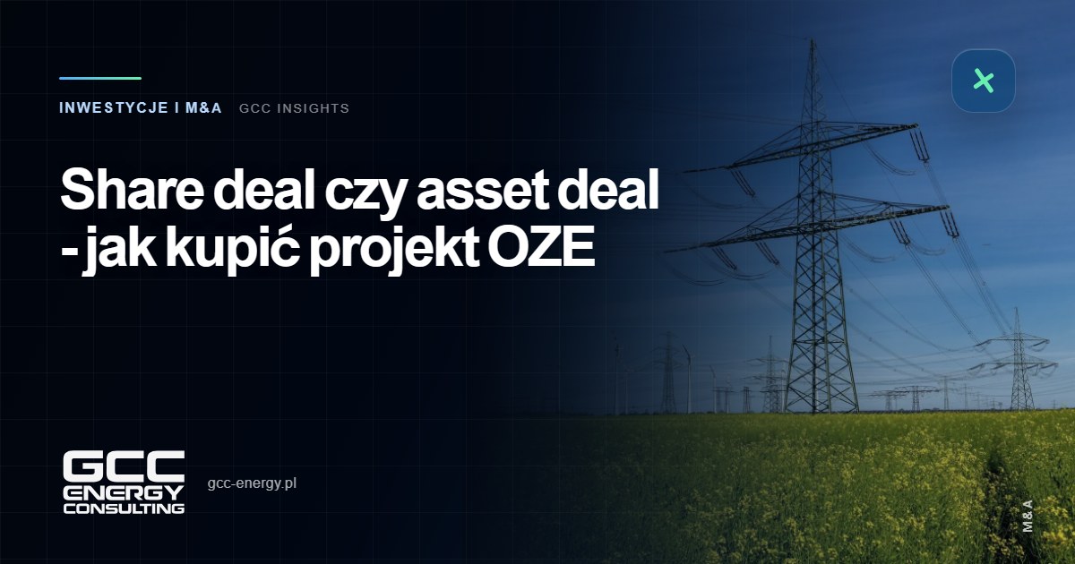 Share deal czy asset deal – jak kupić projekt OZE