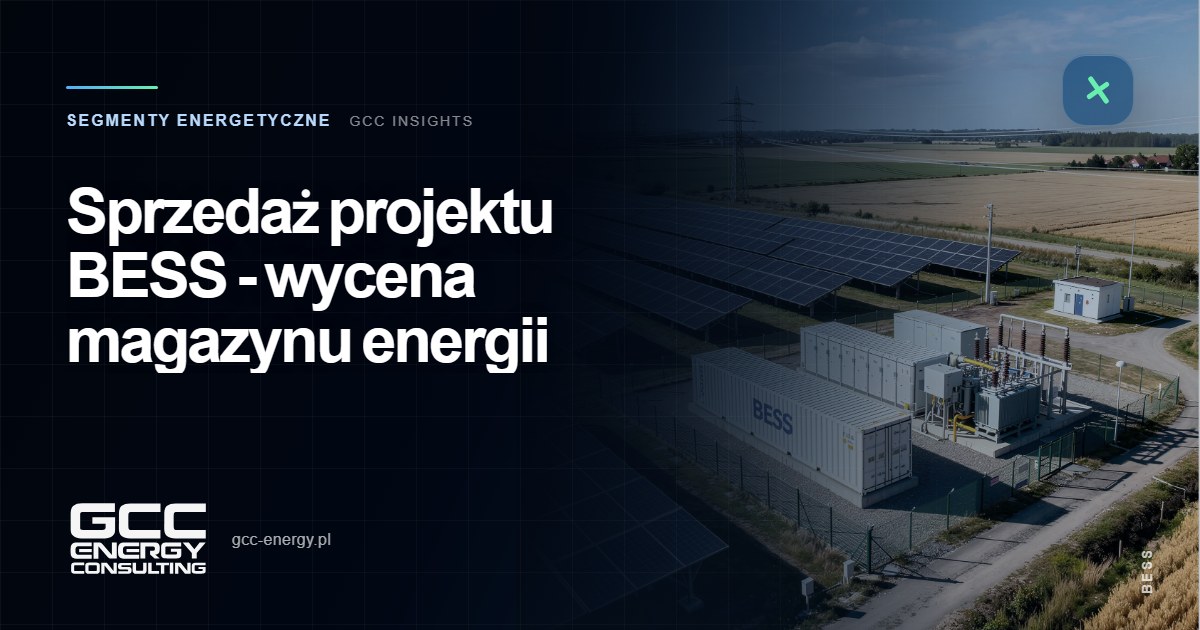 Sprzedaż projektu BESS – wycena magazynu energii